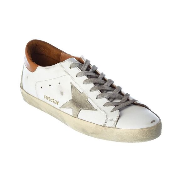 Golden Goose Superstar Leather & Suede Sneaker, White - Picture 1 of 5